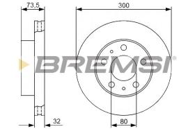 BREMS CD7718V - DISCHI FRENO - BRAKE DISCS