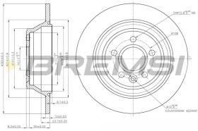 BREMS CD7719S - DISCHI FRENO - BRAKE DISCS