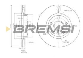 BREMS CD7722V - DISCHI FRENO - BRAKE DISCS