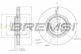 BREMS CD7727V - DISCHI FRENO - BRAKE DISCS