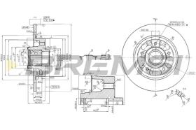 BREMS CD7731S - DISCHI FRENO - BRAKE DISCS