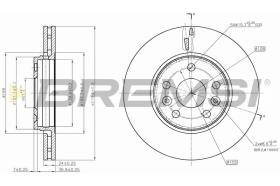 BREMS CD7733V - DISCHI FRENO - BRAKE DISCS