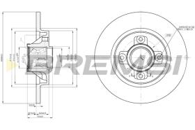 BREMS CD7735S - DISCHI FRENO - BRAKE DISCS