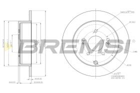 BREMS CD7737S - DISCHI FRENO - BRAKE DISCS