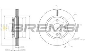 BREMS CD7738V - DISCHI FRENO - BRAKE DISCS