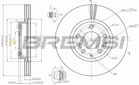 BREMS CD7739V - DISCHI FRENO - BRAKE DISCS