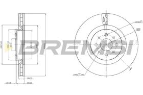 BREMS CD7742V - DISCHI FRENO - BRAKE DISCS