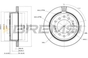 BREMS CD7743V - DISCHI FRENO - BRAKE DISCS