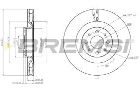 BREMS CD7745V - DISCHI FRENO - BRAKE DISCS