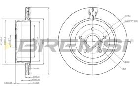 BREMS CD7751V - DISCHI FRENO - BRAKE DISCS