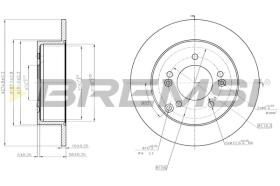 BREMS CD7752S - DISCHI FRENO - BRAKE DISCS