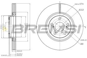 BREMS CD7754V - DISCHI FRENO - BRAKE DISCS