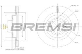 BREMS CD7757V - DISCHI FRENO - BRAKE DISCS