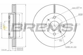 BREMS CD7758V - DISCHI FRENO - BRAKE DISCS