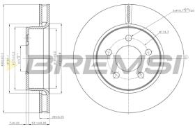 BREMS CD7759V - DISCHI FRENO - BRAKE DISCS