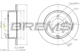 BREMS CD7762S - DISCHI FRENO - BRAKE DISCS