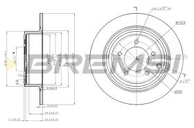 BREMS CD7763S - DISCHI FRENO - BRAKE DISCS