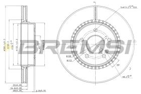 BREMS CD7764V - DISCHI FRENO - BRAKE DISCS