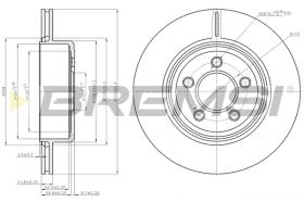 BREMS CD7766V - DISCHI FRENO - BRAKE DISCS