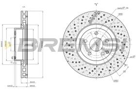 BREMS CD7769V - DISCHI FRENO - BRAKE DISCS