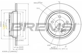 BREMS CD7770S - DISCHI FRENO - BRAKE DISCS