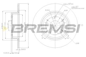 BREMS CD7776S - DISCHI FRENO - BRAKE DISCS