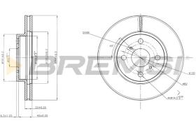 BREMS CD7779V - DISCHI FRENO - BRAKE DISCS