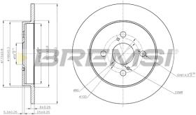 BREMS CD7781S - DISCHI FRENO - BRAKE DISCS