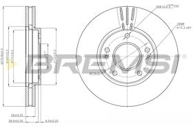 BREMS CD7786V - DISCHI FRENO - BRAKE DISCS