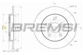 BREMS CD7788S - DISCHI FRENO - BRAKE DISCS