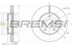 BREMS CD7789V - DISCHI FRENO - BRAKE DISCS