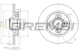 BREMS CD7791S - DISCHI FRENO - BRAKE DISCS