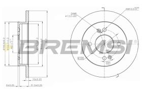 BREMS CD7793S - DISCHI FRENO - BRAKE DISCS