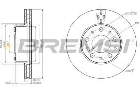 BREMS CD7800V - DISCHI FRENO - BRAKE DISCS