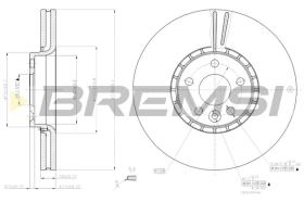 BREMS CD7801V - DISCHI FRENO - BRAKE DISCS