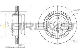 BREMS CD7802V - DISCHI FRENO - BRAKE DISCS