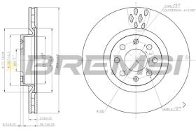 BREMS CD7804S - DISCHI FRENO - BRAKE DISCS