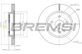 BREMS CD7805V - DISCHI FRENO - BRAKE DISCS