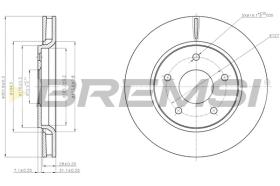 BREMS CD7807V - DISCHI FRENO - BRAKE DISCS