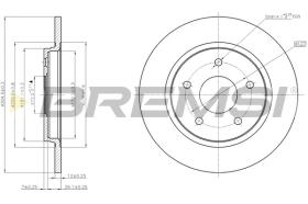 BREMS CD7808S - DISCHI FRENO - BRAKE DISCS