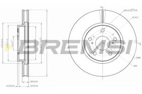 BREMS CD7814V - DISCHI FRENO - BRAKE DISCS