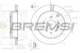 BREMS CD7819V - DISCHI FRENO - BRAKE DISCS