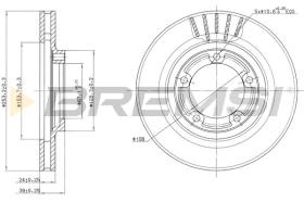 BREMS CD7822V - DISCHI FRENO - BRAKE DISCS