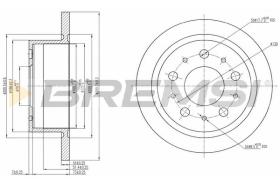 BREMS CD7823S - DISCHI FRENO - BRAKE DISCS