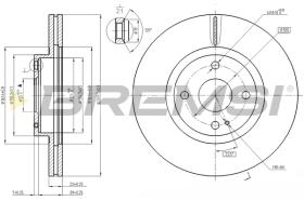 BREMS CD7839V - DISCHI FRENO - BRAKE DISCS