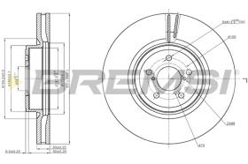 BREMS CD7841V - DISCHI FRENO - BRAKE DISCS