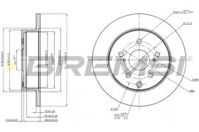 BREMS CD7846S - DISCHI FRENO - BRAKE DISCS