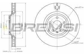 BREMS CD7847V - DISCHI FRENO - BRAKE DISCS