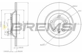 BREMS CD7850S - DISCHI FRENO - BRAKE DISCS