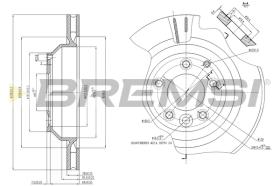 BREMS CD7855V - DISCHI FRENO - BRAKE DISCS